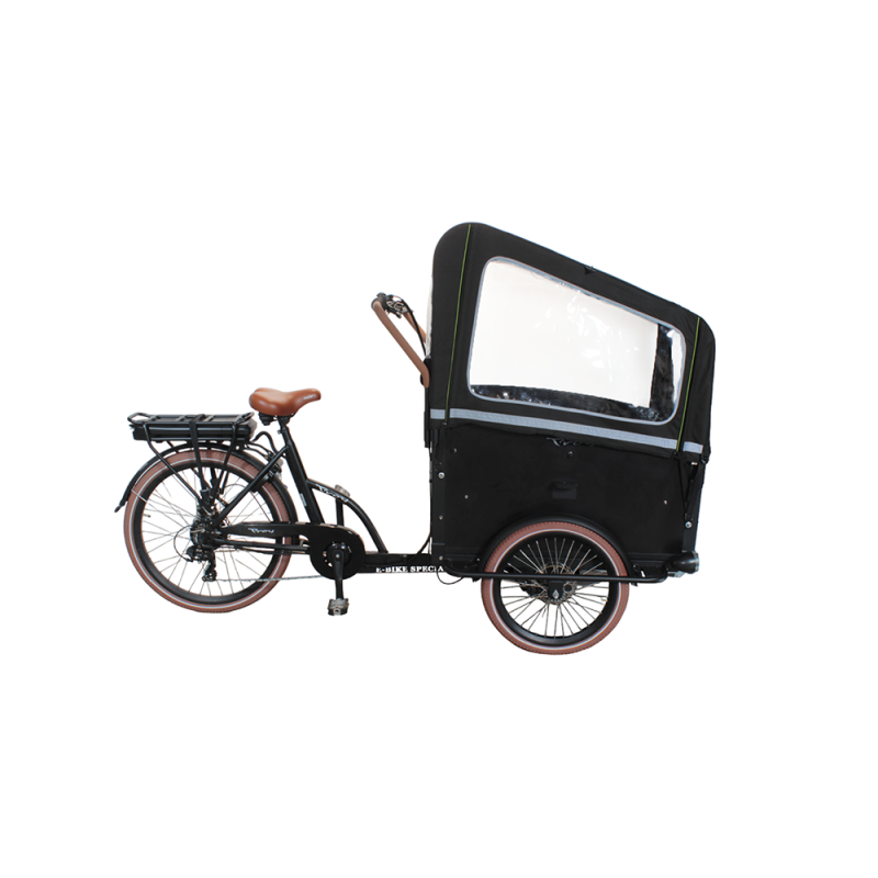 Troy Cargo Bike Regenzelt Schwarz (ohne Zeltstangen)