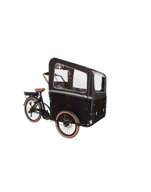 Troy Cargo Bike Regenzelt Schwarz (ohne Zeltstangen)
