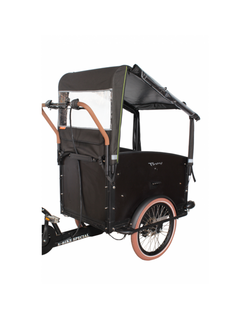 Troy Bakfiets Regentent Zwart (Zonder Tentstokken)