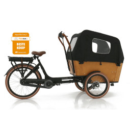 Vogue Carry 3 Electric Three-Wheel Cargo Bike – Brown – Cargo Bike with Mid Motor