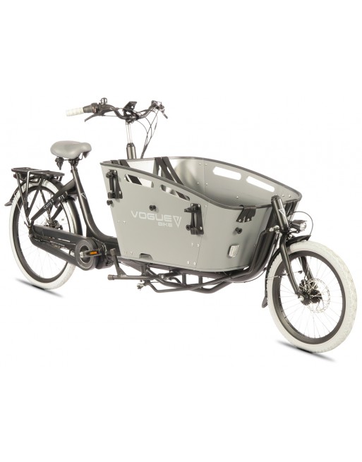 Vélo cargo électrique Vogue Carry 2 Gris - 2025