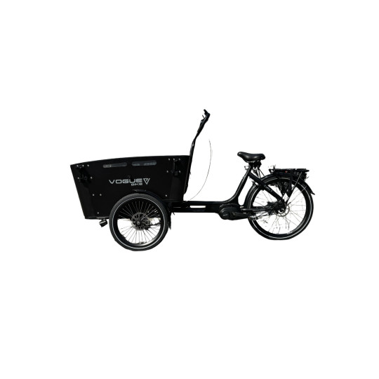 Vogue Carry 3 Vélo Cargo Électrique – Noir – Tricycle avec Moteur Central