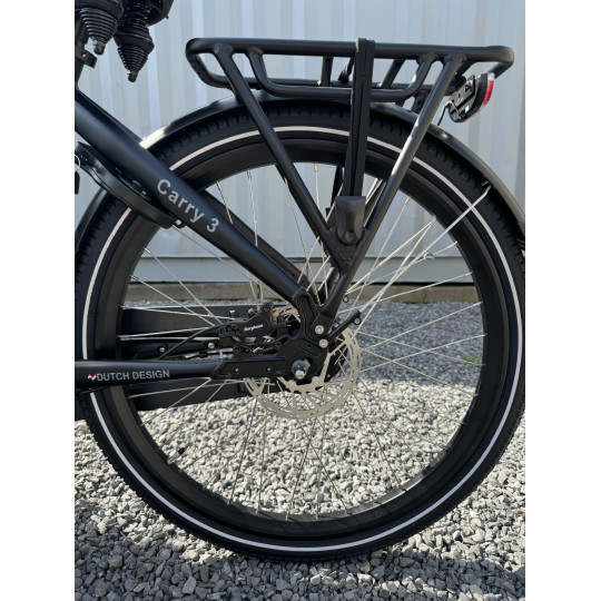 Vogue Carry 3 Vélo Cargo Électrique – Noir – Tricycle avec Moteur Central