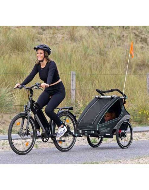 Qeridoo KidGoo 2 remorque vélo enfant