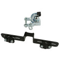Adapter for bicycle trailer attachment to luggage carrier