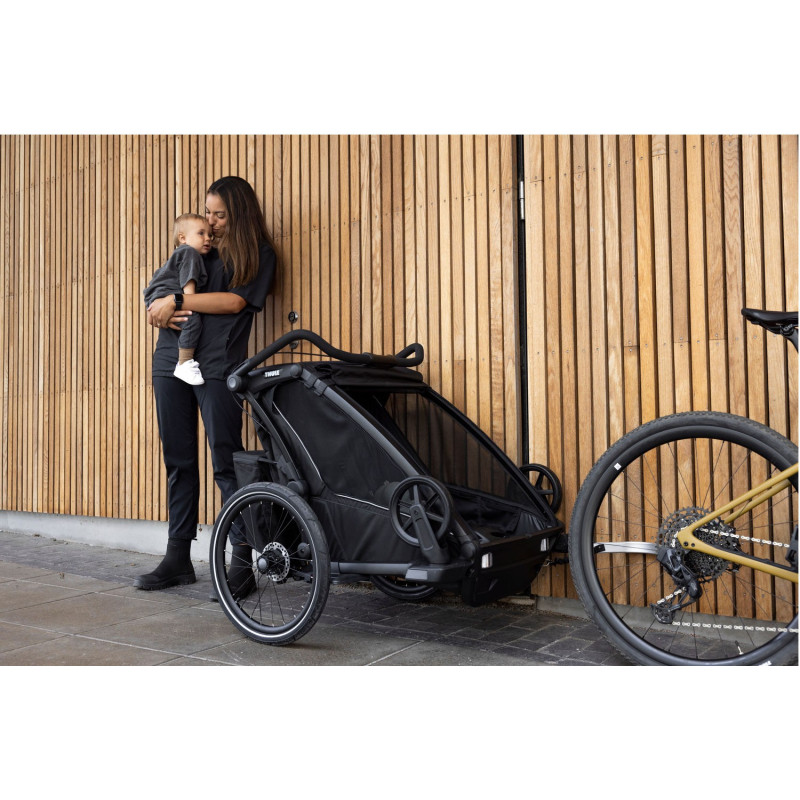 Thule Chariot Sport 2 Double Bike Trailer – Black