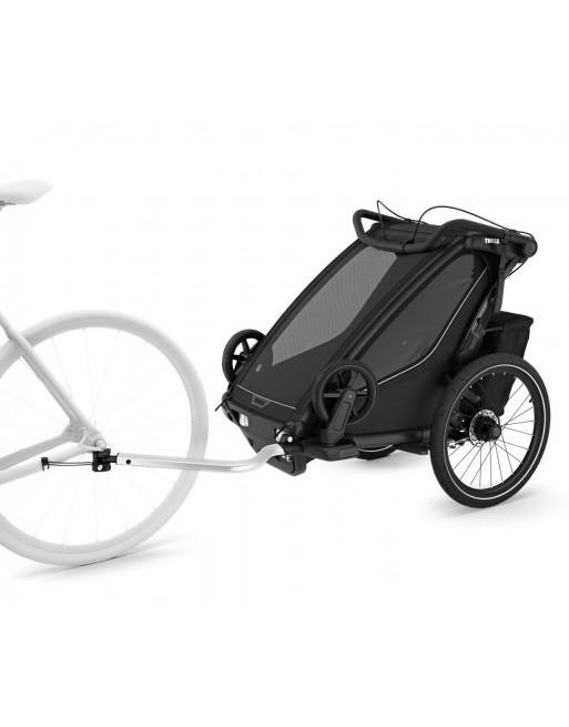 Remorque Vélo Thule Chariot Sport 2 pour 1 Enfant – Noir