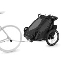 Remorque Vélo Thule Chariot Sport 2 pour 1 Enfant – Noir
