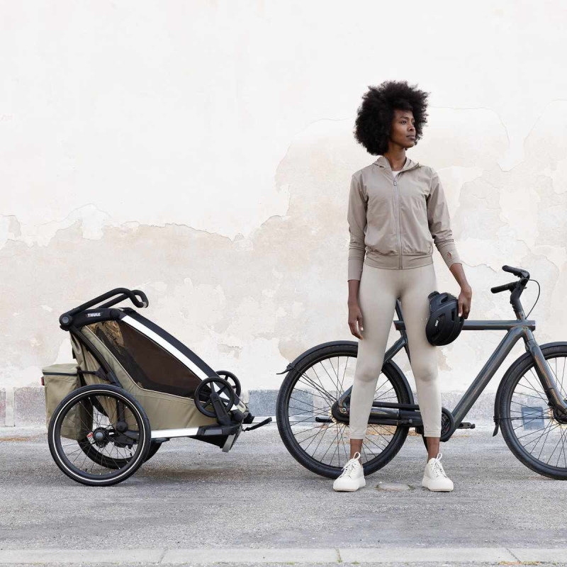 Thule Chariot Cross 1 fietskar - Faded Khaki