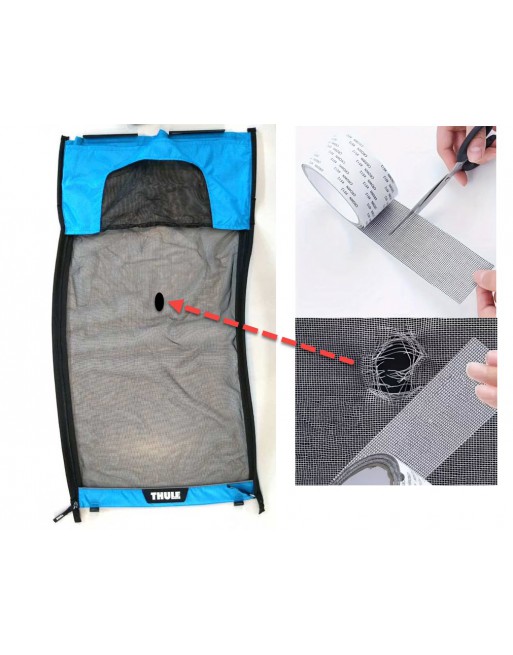 Zelfklevende reparatietape voor vliegenscherm fietskar en bakfiets