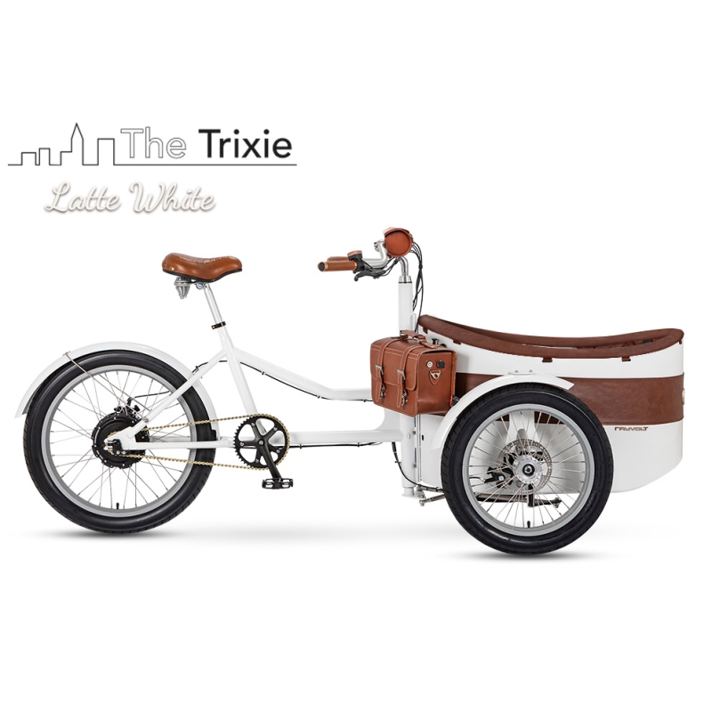 Vélo cargo Rayvolt Trixie au look rétro