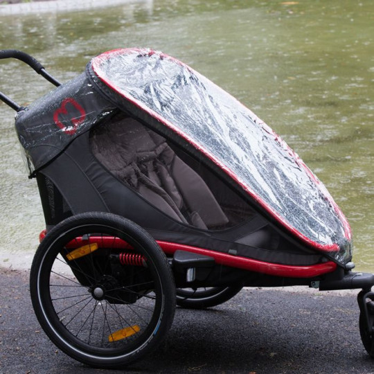 Hamax Regenhülle Outback / Avenida 2-Sitzer – Transparenter Regenschutz