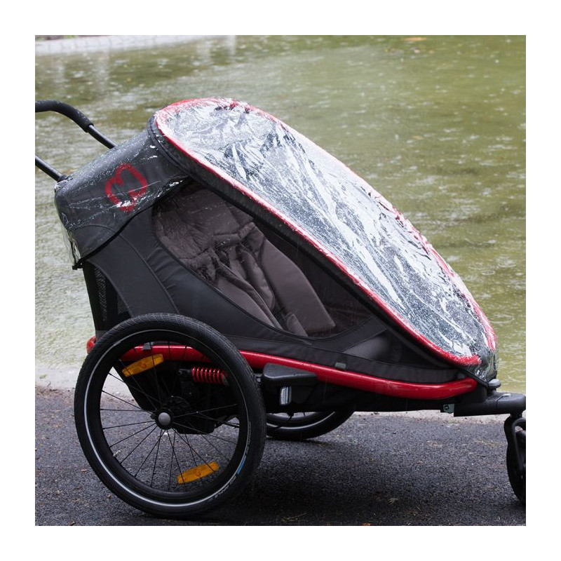Hamax Regenhülle Outback / Avenida 2-Sitzer – Transparenter Regenschutz