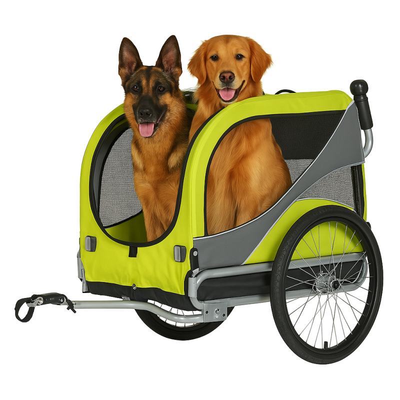 KidsCab Woof XL Hundefahrradanhänger mit Federung