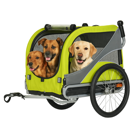 KidsCab Woof Large Hundefahrradanhänger mit Federung