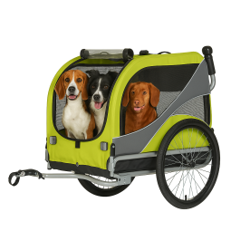 Remorque à vélo pour chien KidsCab Woof Medium avec suspension