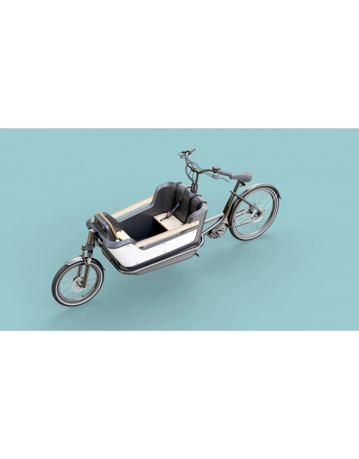 Vélo cargo électrique KidsCab Royal 2 - Chaîne Nexus 7