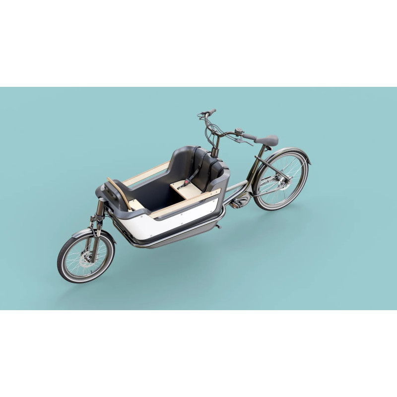 KidsCab Royal 2 Electric Cargo Bike - Nexus 7 chain