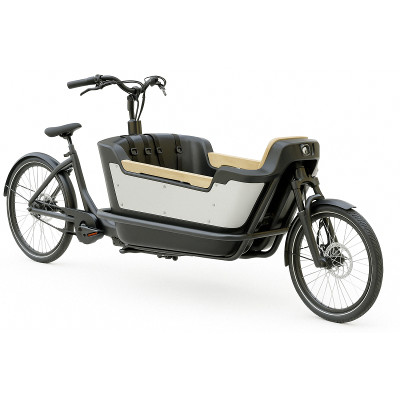 KidsCab Royal 2 Elektrisches Lastenfahrrad - Nexus 7 Kette
