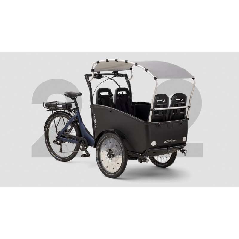 Vélo cargo électrique Winther Cargoo Cargoo 2+2