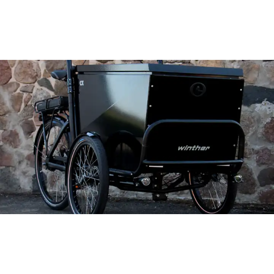 Winther CX – Vélo Cargo Électrique Professionnel avec Grand Bac de Chargement