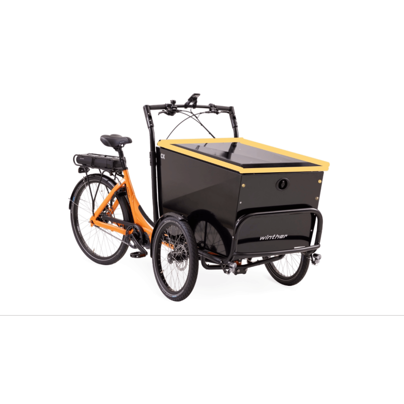 Winther CX – Vélo Cargo Électrique Professionnel avec Grand Bac de Chargement