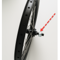 Granite Lock Nut M12 für Carry 3 Seitenrad mit schwarzer Achse