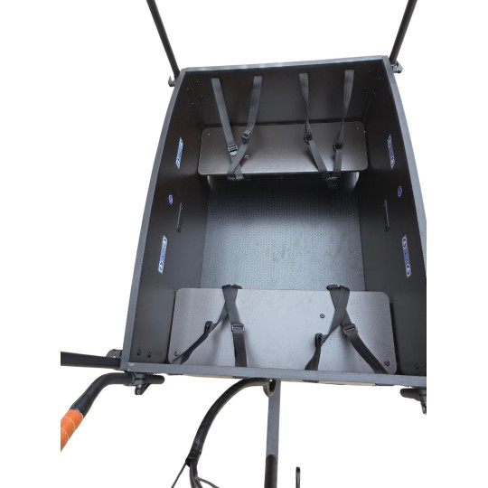 Vogue Caddy Elektrisches Lastenrad – Matt Schwarz