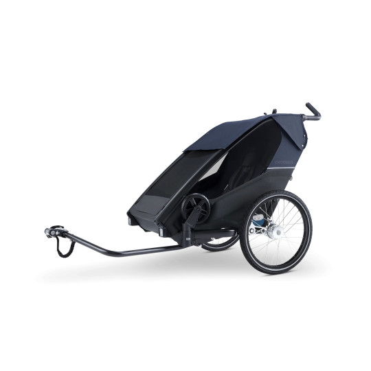 Croozer Kid Lykke 2 – Blueberry Blue | Premium Doppelanhänger
