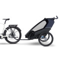 Croozer Kid Lykke 2 – Blueberry Blue | Luxe dubbele fietskar