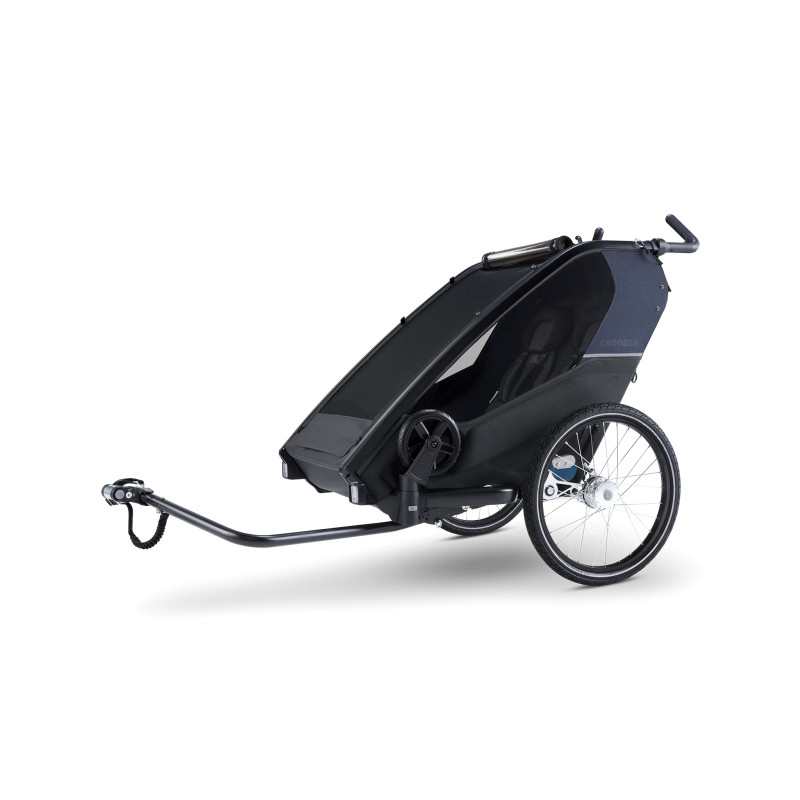 Croozer Kid Lykke 2 – Blueberry Blue | Premium Double Bike Trailer