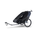 Croozer Kid Lykke 2 – Blueberry Blue | Remorque vélo premium 2 places