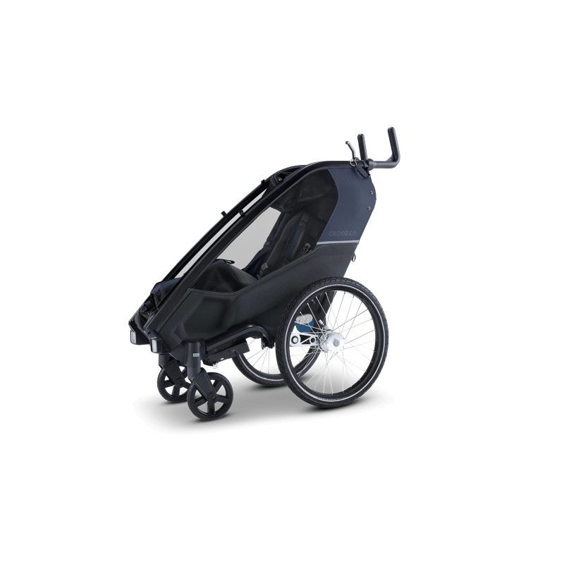 Croozer Kid Lykke 2 – Blueberry Blue | Luxe dubbele fietskar
