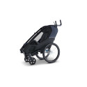 Croozer Kid Lykke 2 – Blueberry Blue | Remorque vélo premium 2 places