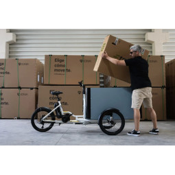 Etnnic Cargo XXL Elektrisches Hunde-Lastenrad – 120x60x70 cm – Für Extra Große Hunde