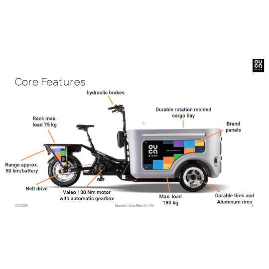 Ouca Transport – Electric Cargo Bike for Professional Transport