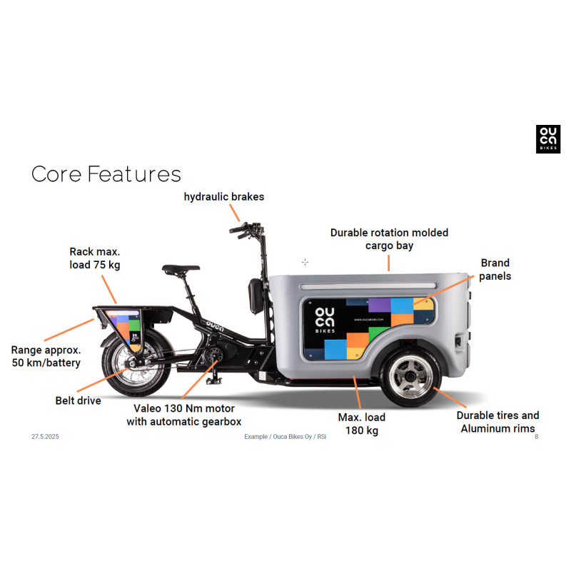 Ouca Transport – Elektrische cargo bike voor professioneel transport