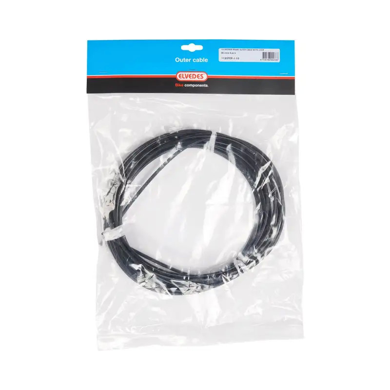 Cargo Bike Brake Cable 4m Stainless Steel with Outer Casing – Elvedes Inner Cable with 2 Nipples (Barrel / Pear)