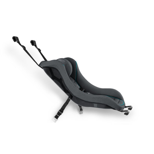 Qeridoo Coque Bébé – Siège Bébé pour Remorque Vélo – 0–12 kg – Gris Foncé