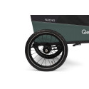 Qeridoo Nacho Hundeanhänger M Grün – 2-in-1 Buggy & Fahrradanhänger mit Federung