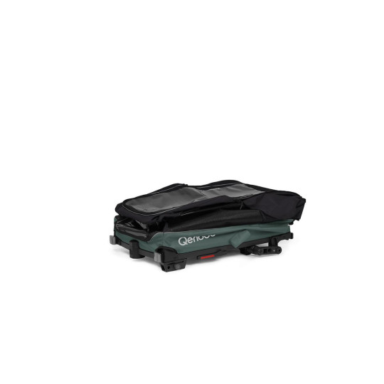 Qeridoo Nacho Hundeanhänger M Grün – 2-in-1 Buggy & Fahrradanhänger mit Federung