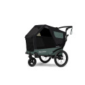 Qeridoo Nacho Hundeanhänger M Grün – 2-in-1 Buggy & Fahrradanhänger mit Federung