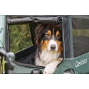 Qeridoo Nacho Hundeanhänger M Grün – 2-in-1 Buggy & Fahrradanhänger mit Federung