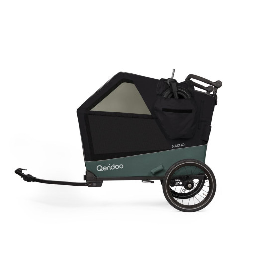 Qeridoo Nacho L hondenfietskar – 2-in-1 buggy & fietskar voor grote honden