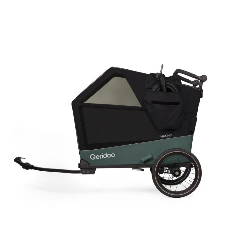 Qeridoo Nacho L hondenfietskar – 2-in-1 buggy & fietskar voor grote honden