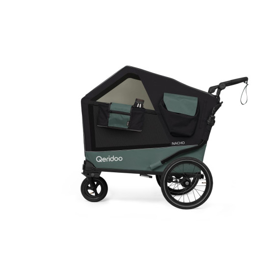 Qeridoo Nacho L hondenfietskar – 2-in-1 buggy & fietskar voor grote honden