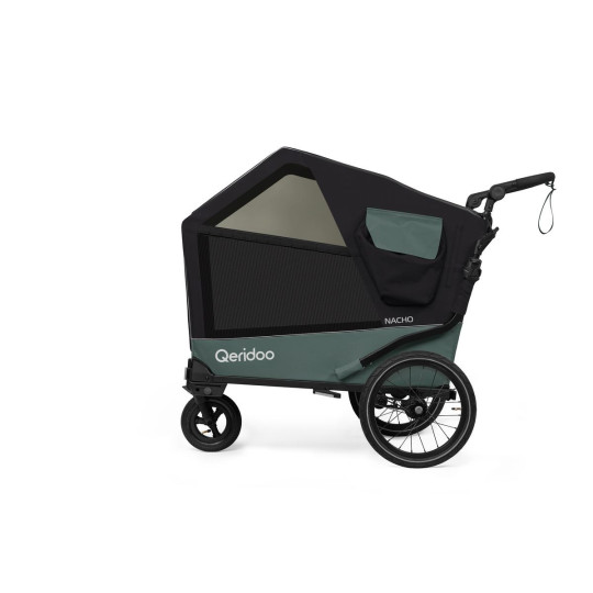 Qeridoo Nacho L hondenfietskar – 2-in-1 buggy & fietskar voor grote honden