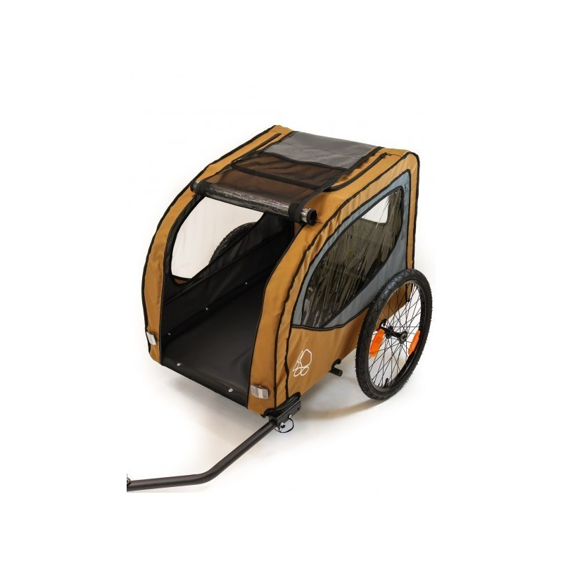Qeridoo Nacho Hundeanhänger M Grün – 2-in-1 Buggy & Fahrradanhänger mit Federung