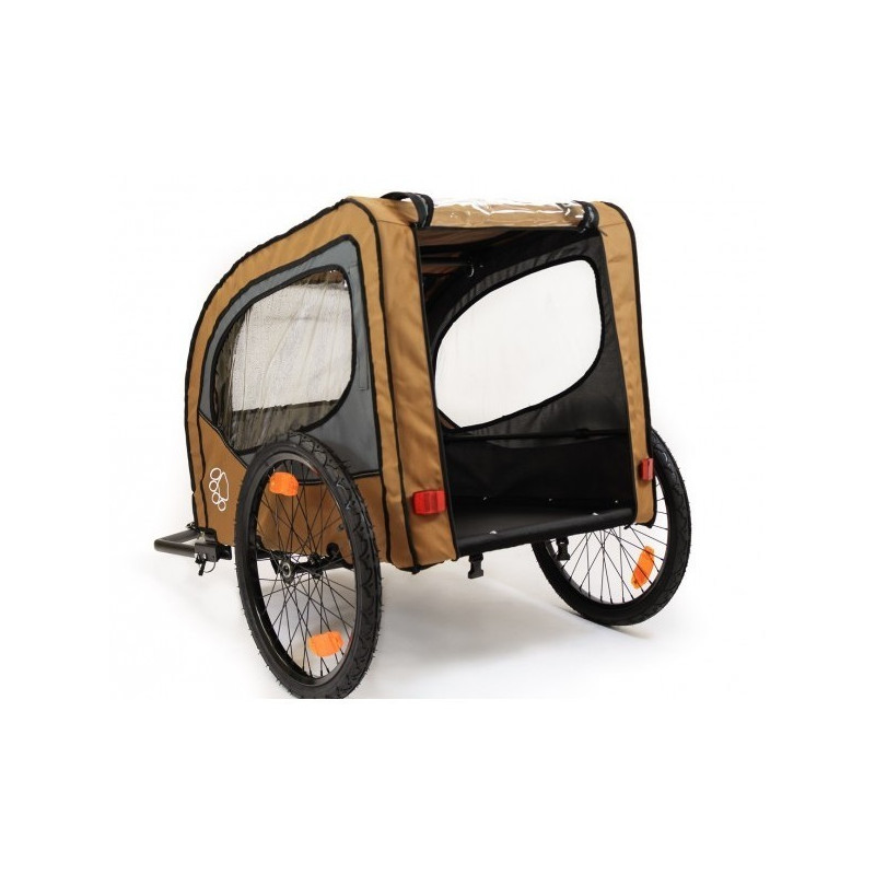 Qeridoo Nacho Hundeanhänger M Grün – 2-in-1 Buggy & Fahrradanhänger mit Federung