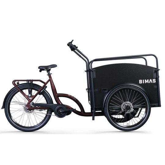 Bimas eCargo 3.3 Premium Electric Cargo Bike – Merlot Royale